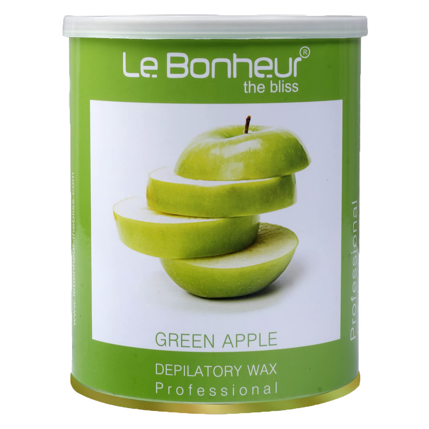 Le Bonheur Green Apple Liposoluble Wax | Hair Removal Wax for Full Body | Sensitive Skin | Sensitive Body Parts | Skin Delicate Areas | 800gm