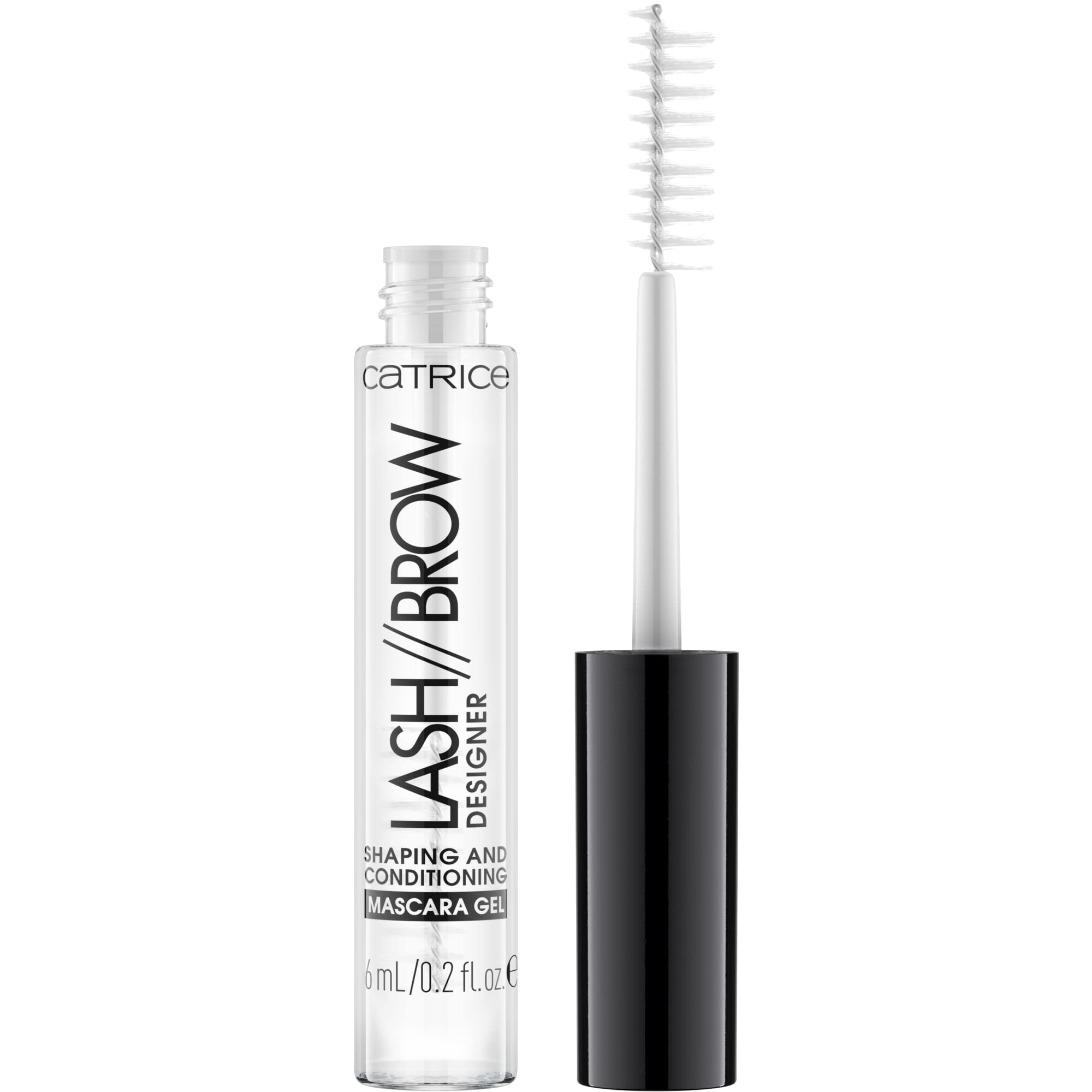 CatriceLash Brow Designer Shaping and Conditioning Mascara Gel, Eyebrows, Shaping and Nourishing, No. 010, Transparent, Nourishing, Defining, Matt, Vegan, Nano Particulate (6 ml)