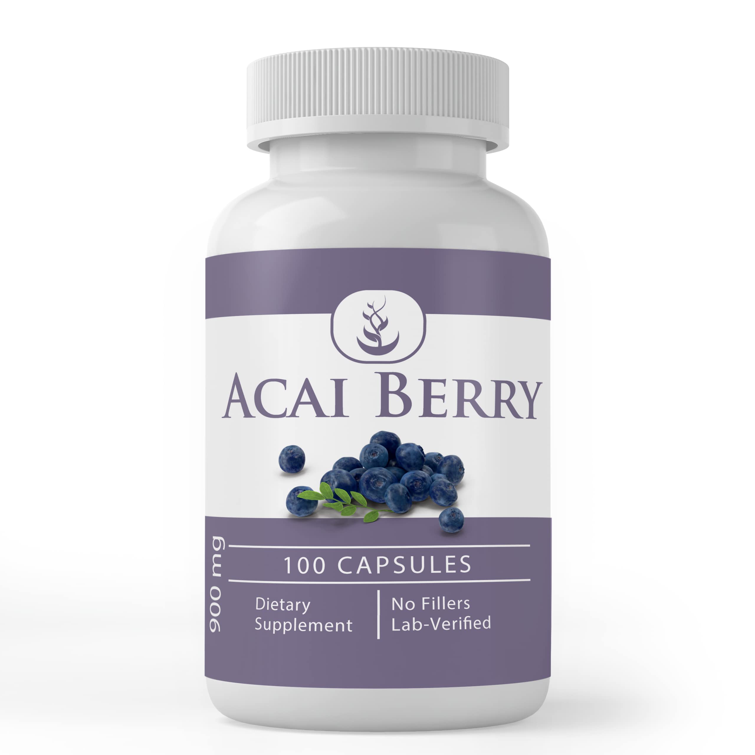 PURE ORIGINAL INGREDIENTS Acai Berry (100 Capsules) No Magnesium Or Rice Fillers, Always Pure, Lab Verified