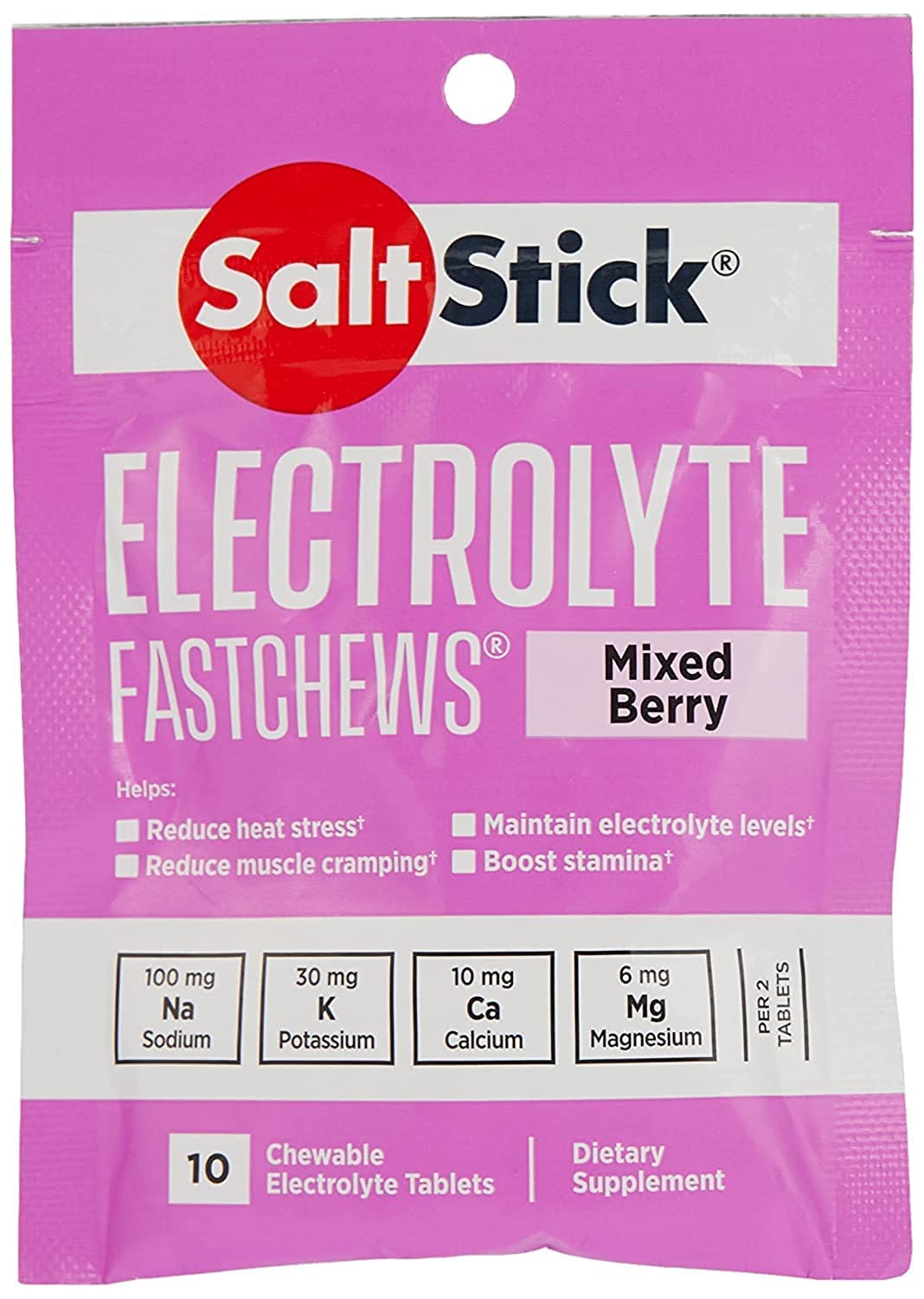 SaltStickFastChews, Electrolyte Replacement Tablets for Rehydration, Exercise, Hiking & Sports Recovery, Mixed Berry…