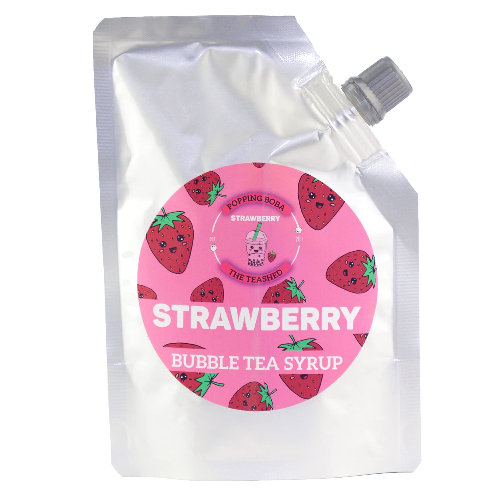 Strawberry Bubble Tea Syrup | 3 Servings | Make Boba Tea At Home | The TeaShed