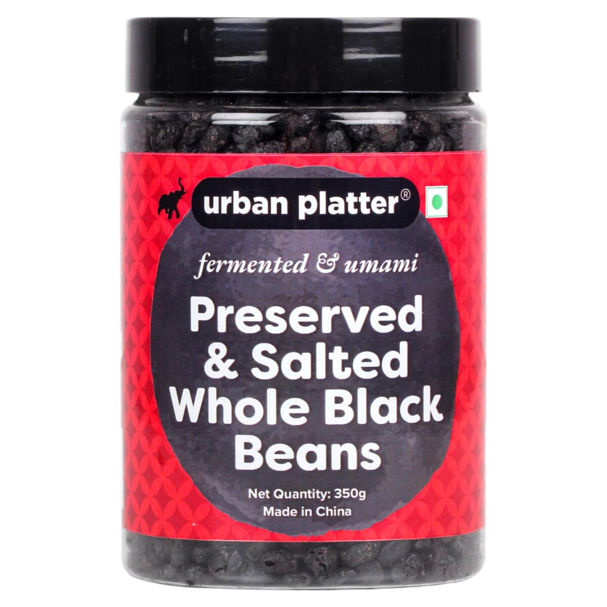 Urban Platter Preserved & Salted Whole Dried Black Beans, 350g