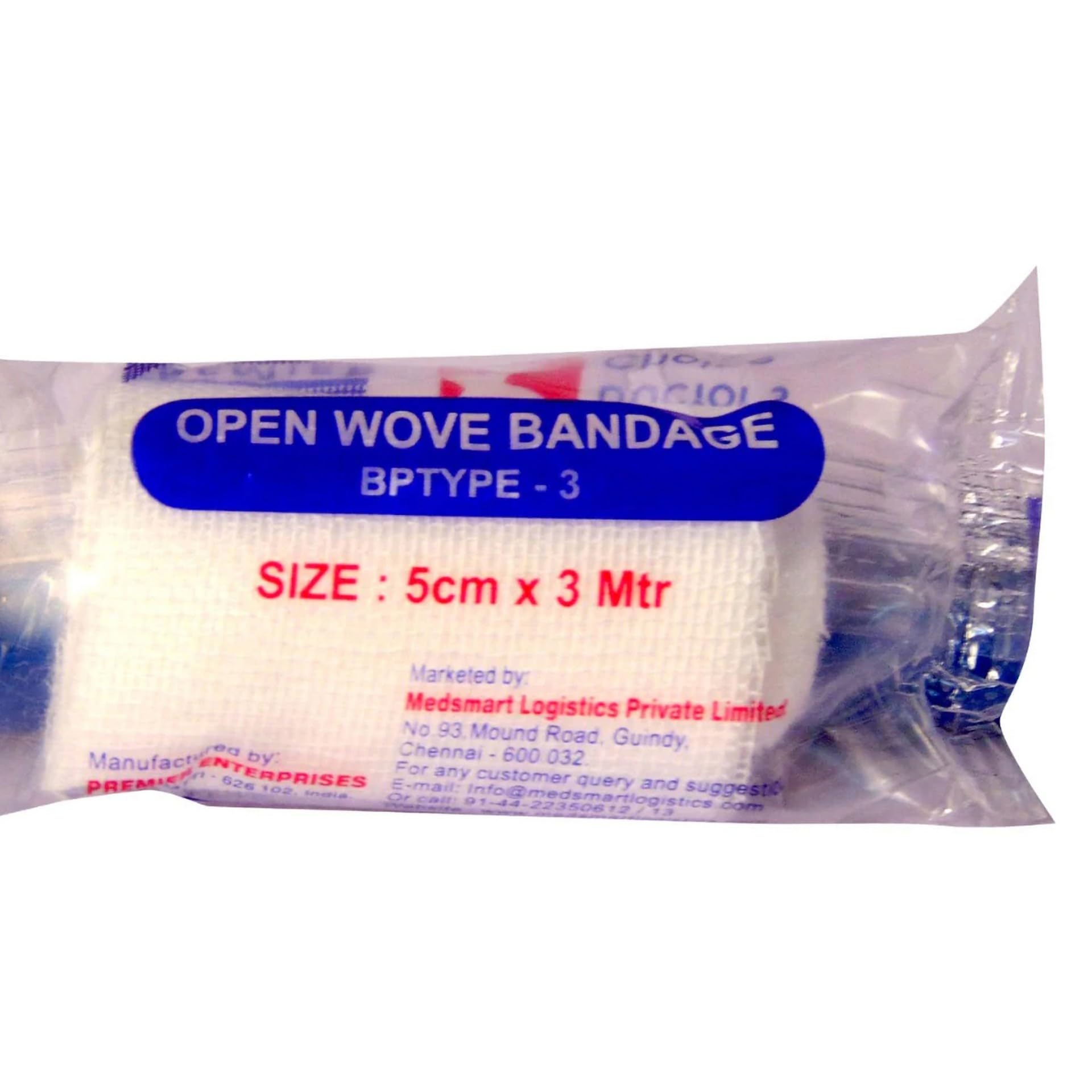 Doctor's Choice Premier Open Wove Bandage, 5 cm x 3 mtr, 1 Count