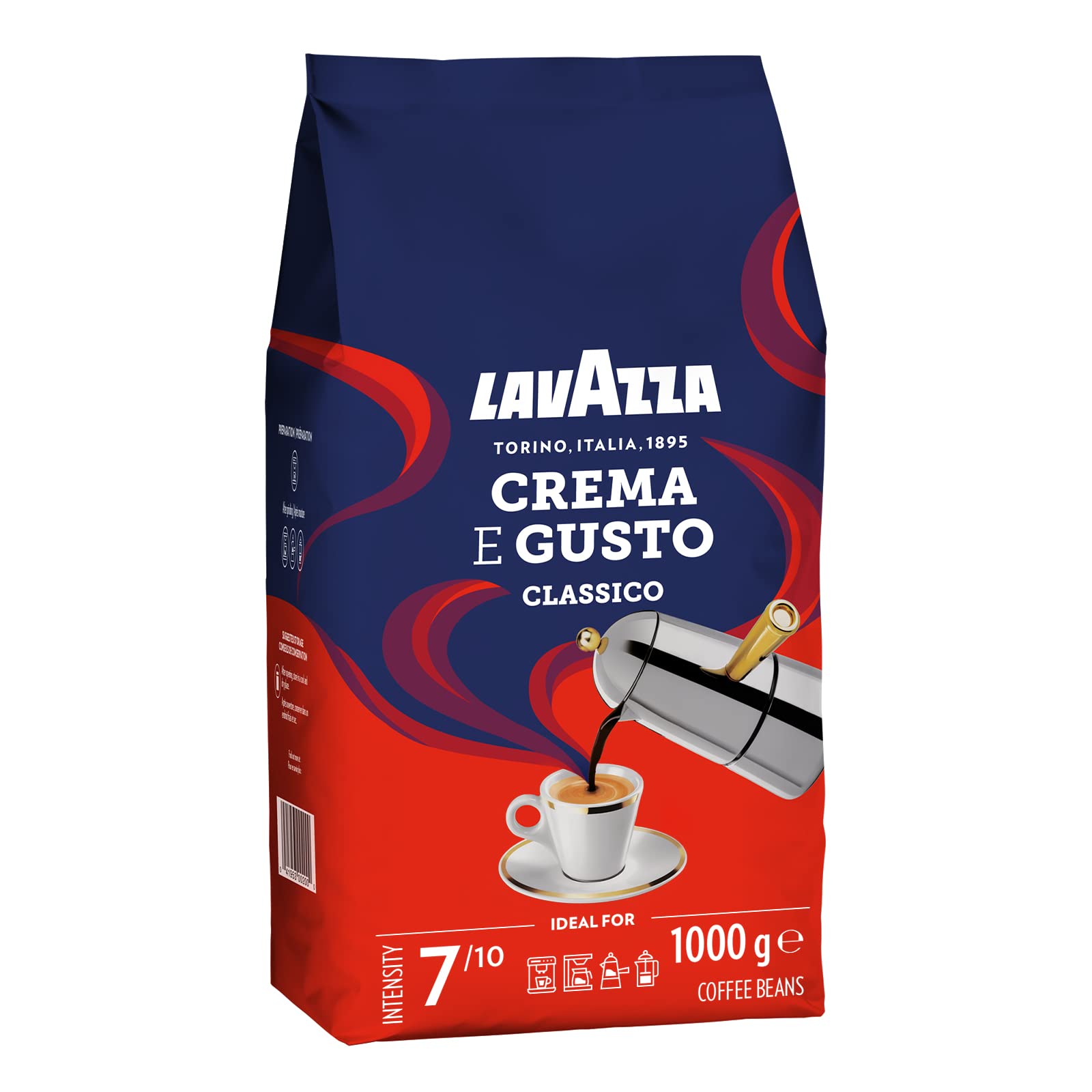 LavazzaCrema E Gusto Classico Coffee Beans 1 kg