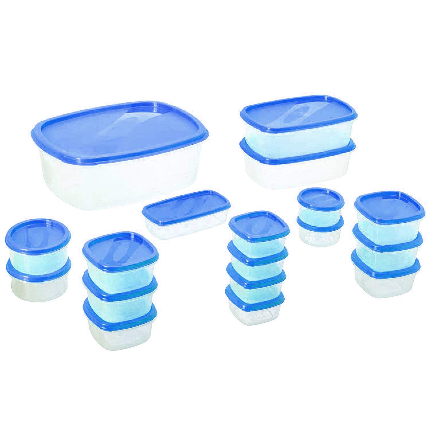 Princeware Sf Packg. Container Set Of 18 Pieces - Blue