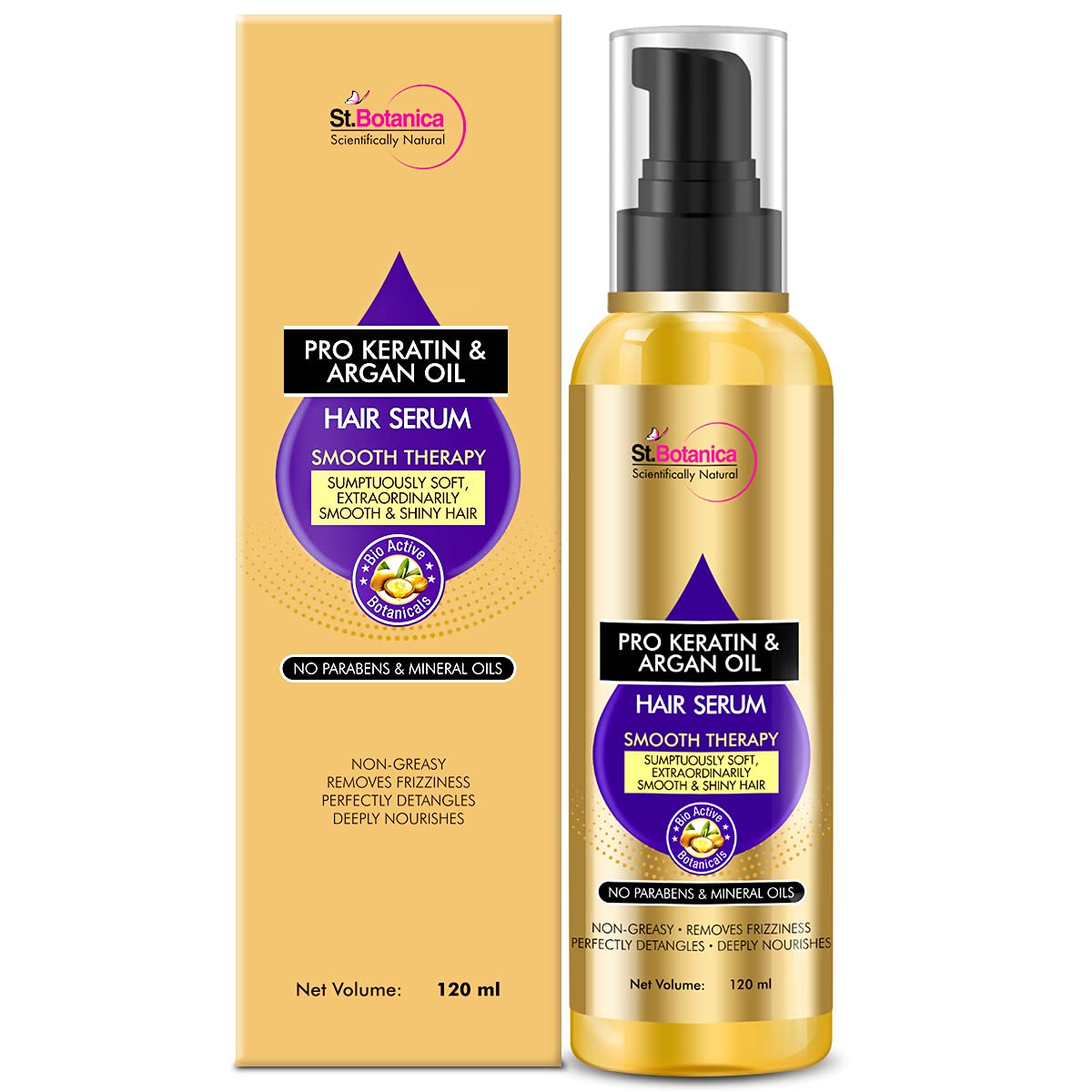 St Botanica Pro Keratin Argan Oil Hair Serum 120Ml