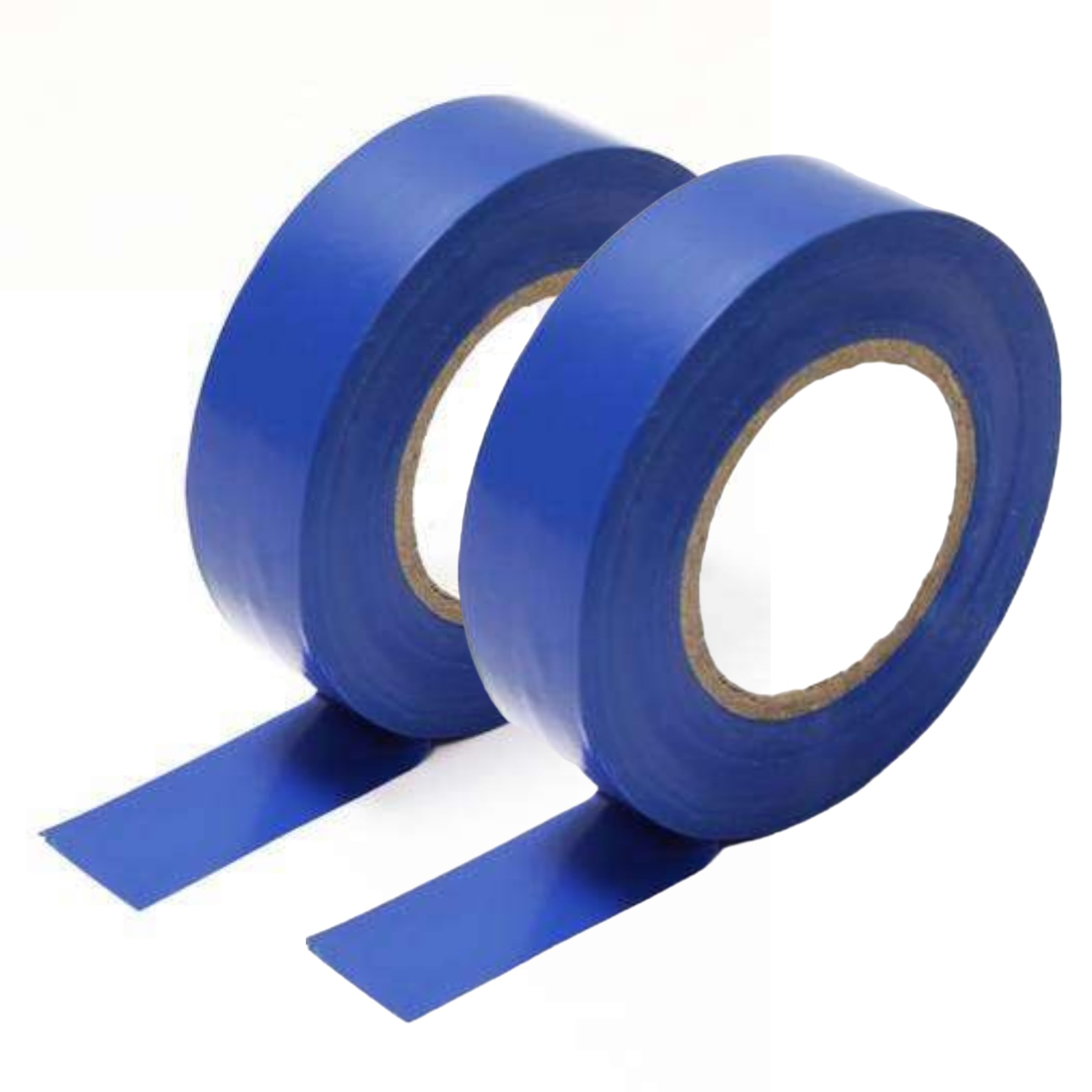 HomeBerg Blue Electrical Tape - 19mm x 10m - Heat and Moisture Resistant, PVC Strong Self Adhesion, Multipurpose Superior Electrical Insulation Tape for Electric Wires, DIY (Blue, 2 Pack)