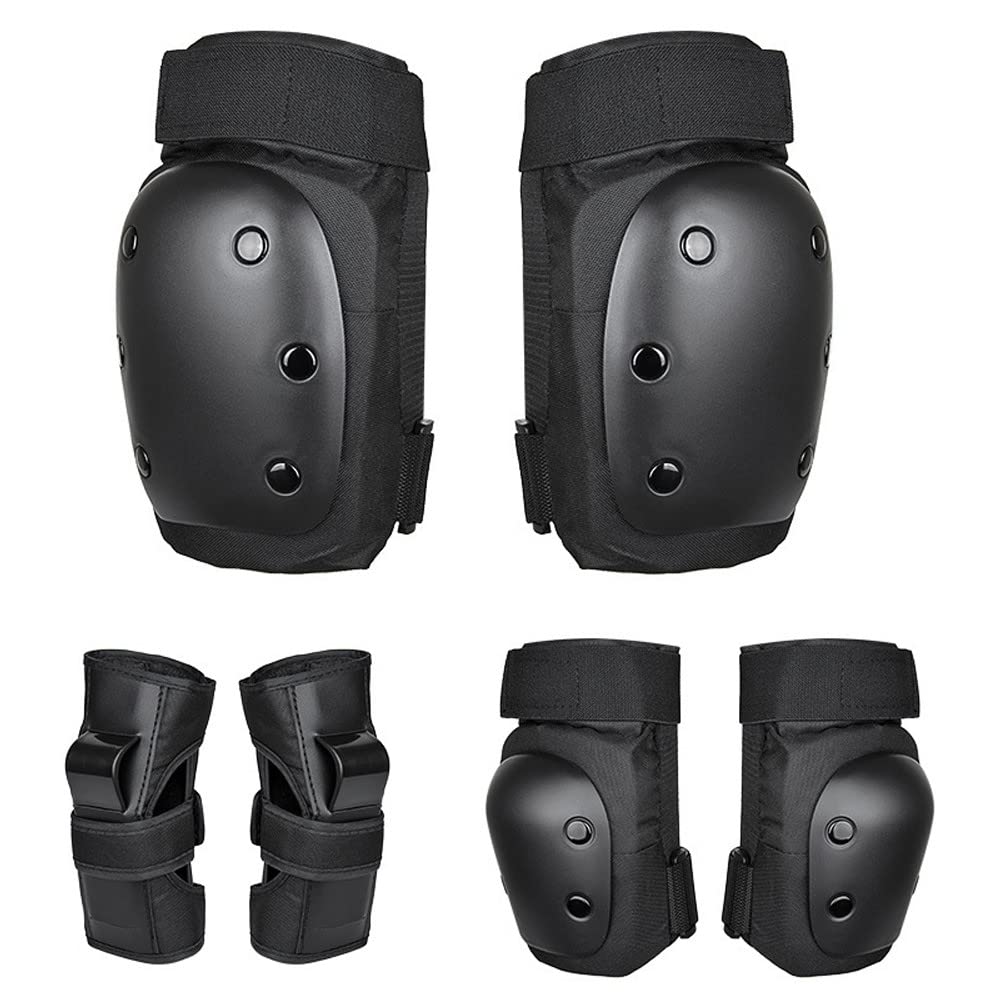 SKEIDO 6pcs/set Adults Child Skating Protective Gear Elbow Knee pads wristguard Cycling Skateboard Ice Skating Roller Protector