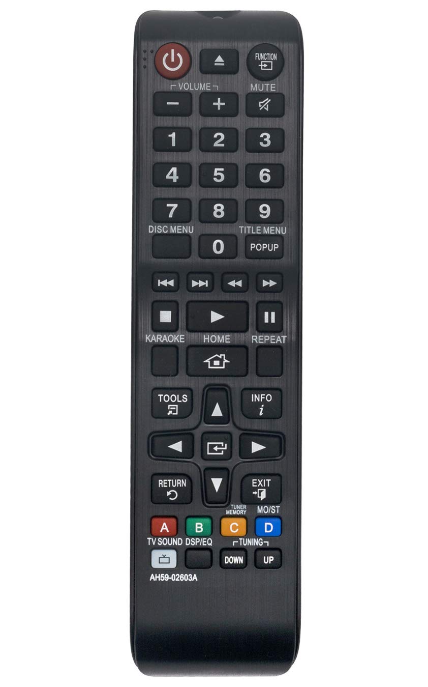 AIDITIYMI AH59-02603A Remote Control Replace for Samsung Blu-ray Home Theater System HT-J5100K HT-J5150HK HT-J4500K HT-J4530K HT-J4550K HT-J5150HK HT-J5150 HT-H4500K HT-H4530K HT-H4550K HT-H4530HK