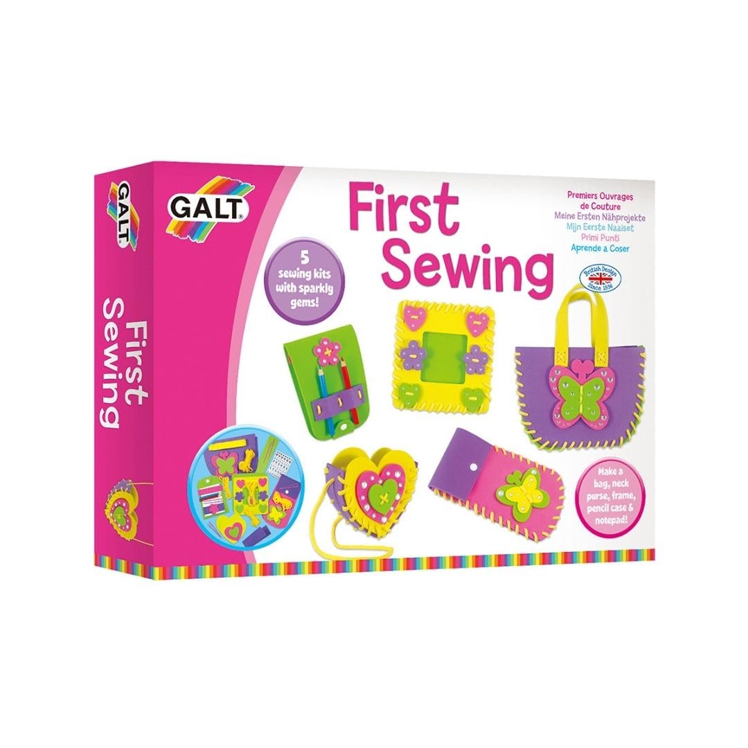 Galt Toys, First Sewing, Kids' Craft Kits, Ages 5 Years Plus