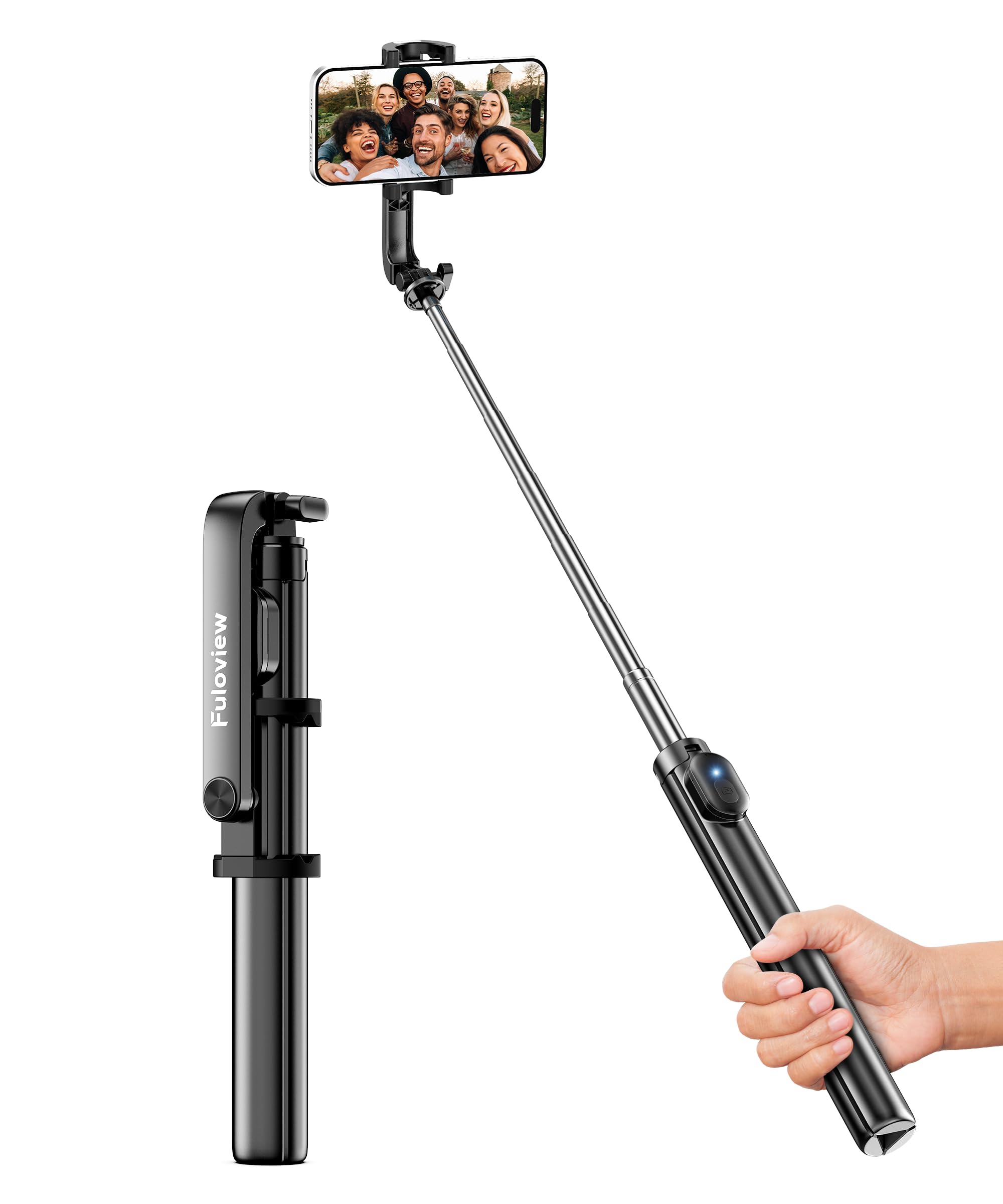 67‘’ Selfie Stick Tripod, Phone Tripod with Wireless Remote Control, Portable Selfie Stick Tripod for Photograph, Live Streaming, Video Recording, Compatible with All Cell Phones