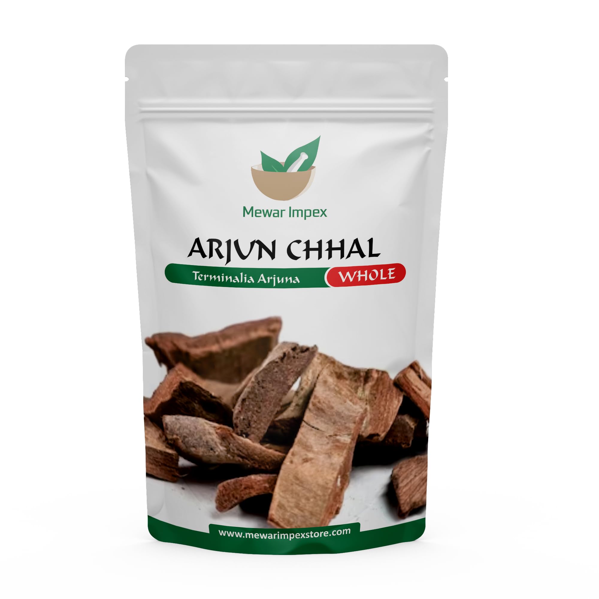 Mewar Impex Organic Arjun ki Chaal -900 GM- Dried- Arjuna Tree Bark - Raw | Lowers Bad Cholesterol (Arjun chhal Whole-900)