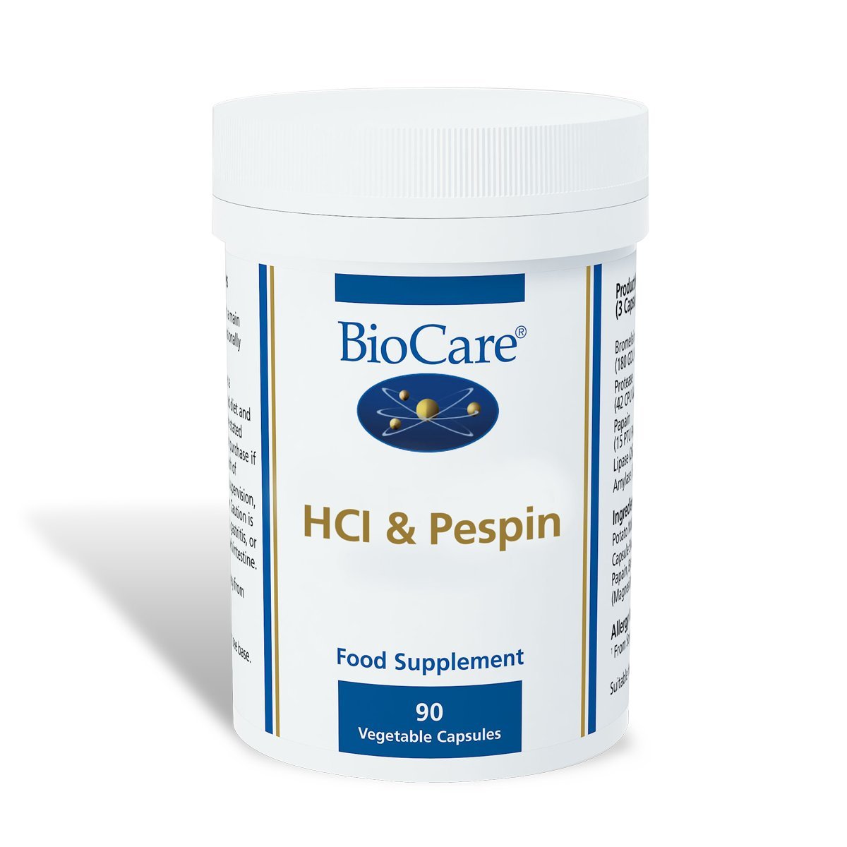 HCl & Pepsin 90 Capsules