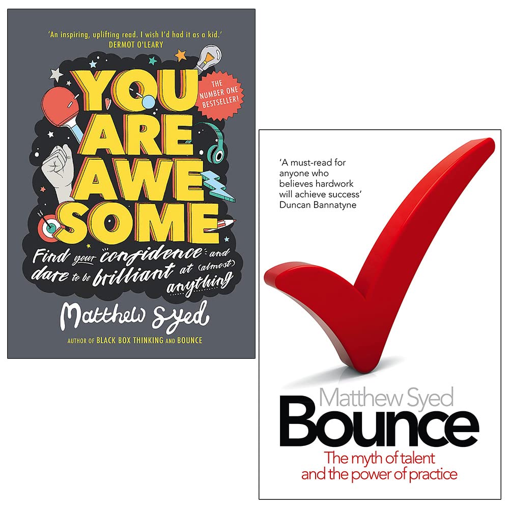 You Are Awesome & Bounce By Matthew Syed 2 Books Collection Set