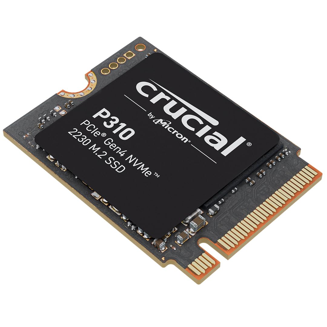 CrucialNew 2024 P310 1TB PCIe Gen4 2230 NVMe M.2 SSD - Up to 7,100 MB/s - Uplevel Your Console - Internal Solid State Drive (PC) - CT1000P310SSD2​