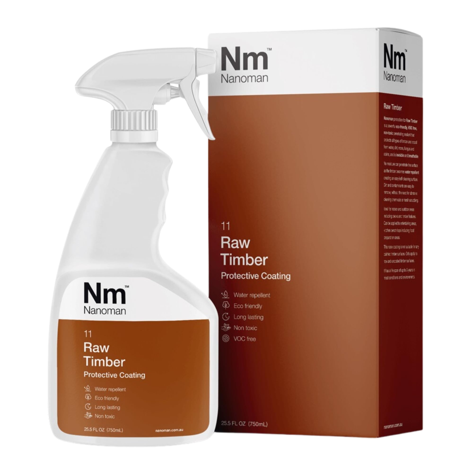 Nanoman Timber Wood Water Liquids and Stain Penetrating Sealer 750mL