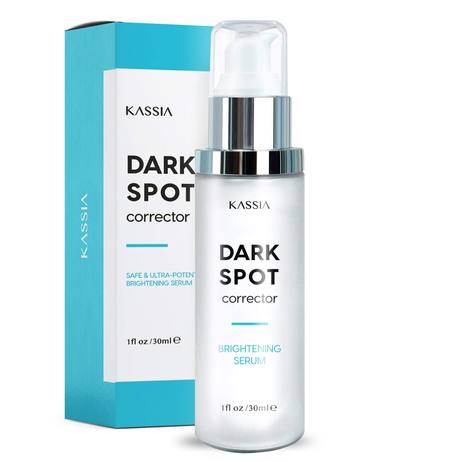 KASSIA Dark Spot Corrector for Face and Body, Formulated with Advanced Ingredient 4-Butylresorcinol, Kojic Acid, Lactic Acid and Salicylic Acid, Hamamelis Virginiana Water