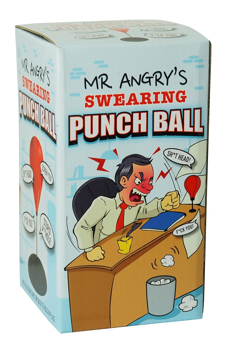 Swearing Punch Ball - Funny Novelty Gift – Secret Santa and Office Joke Gift for Colleagues and Boss Cheap Present