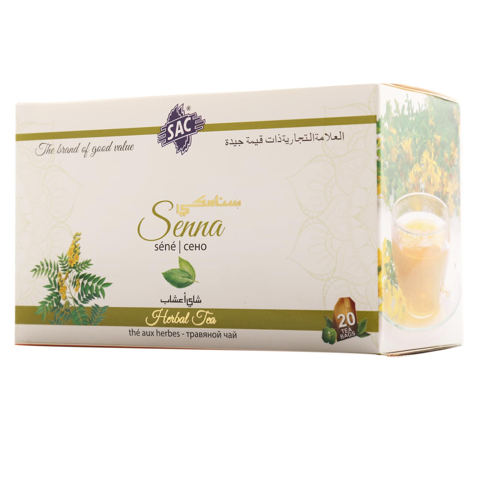 SAC Senna Herbal Green Tea 20 Sachets