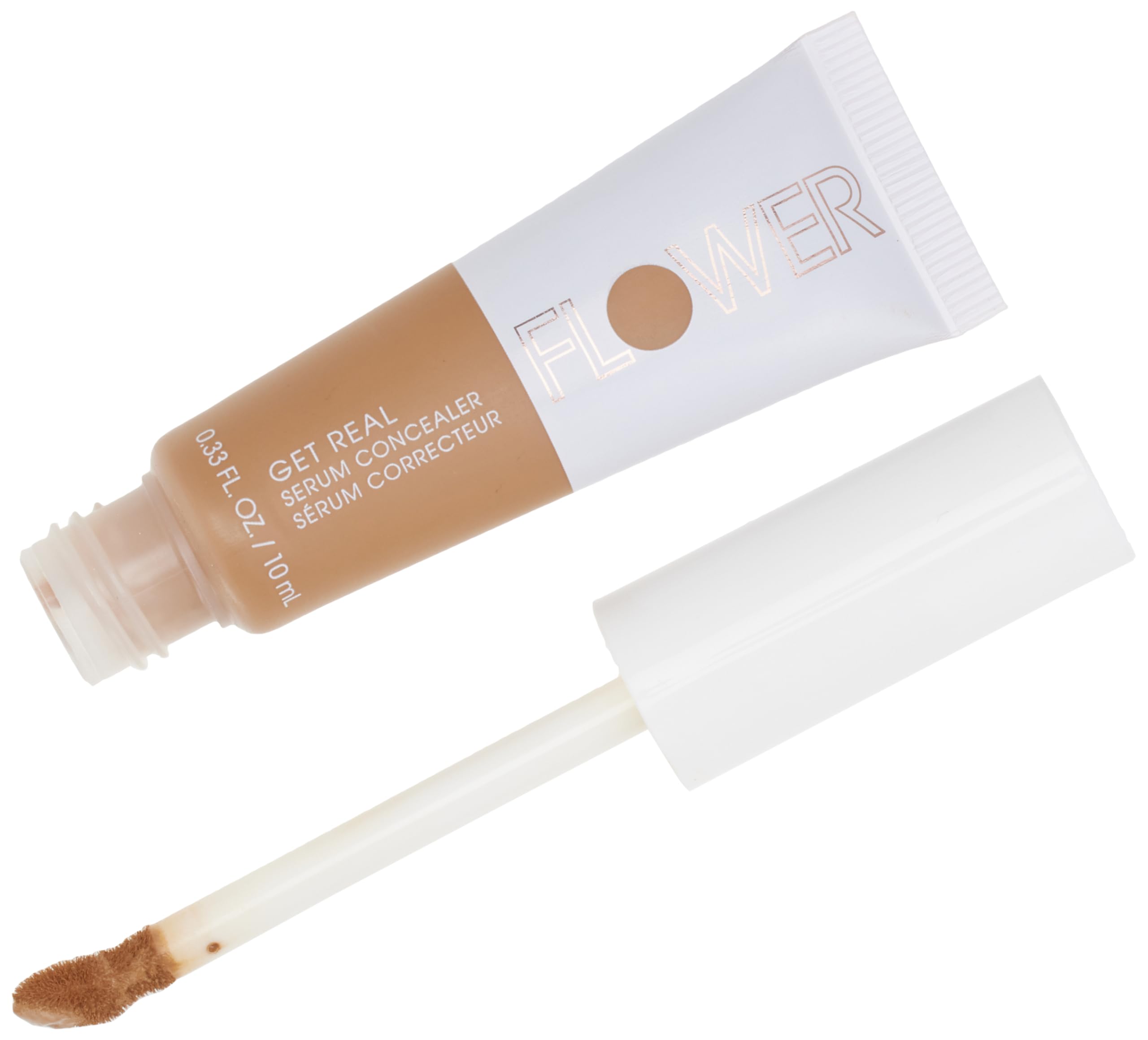 FLOWER BEAUTYBy Drew Barrymore Get Real Serum Concealer - Brightens Skin + Blurs Blemishes - Hydrating Serum- Deep