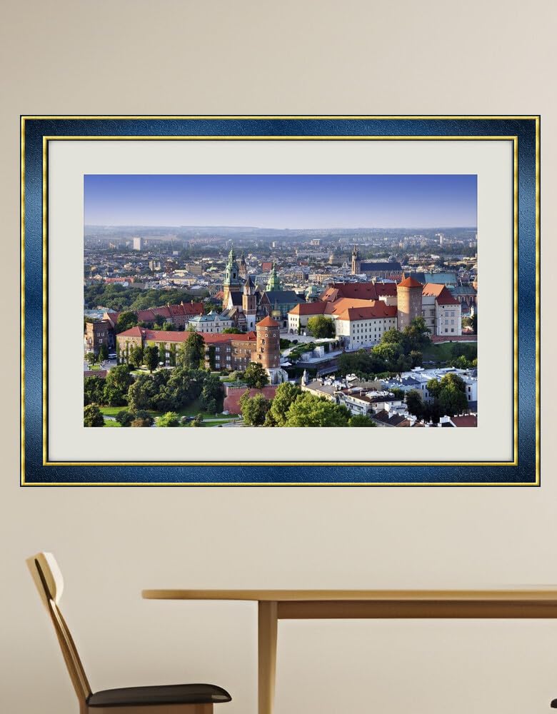 JVERF - JZZH07412 Krakow Poland Castles Cathedral Wawel Castle| Self-Adhesive Painting | Frameless