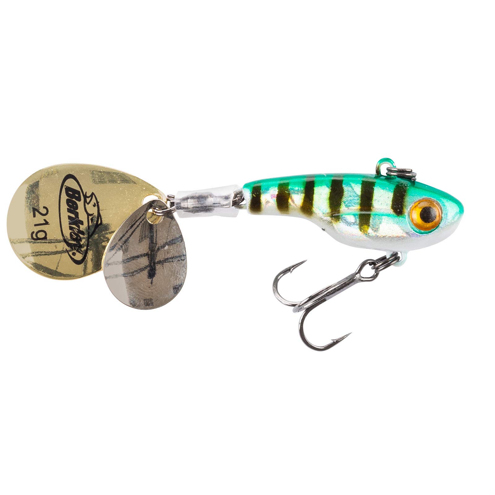 Berkley Pulse Spintail Jig Lure with Spinner Blade & Berkley Fusion Treble Hook - Long Casting Hard Bait for Perch, Trout, Pike