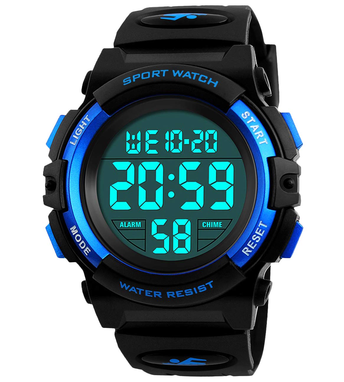 KIDPER Boys and Girl's Digital Waterproof LED Wrist Watch with Alarm