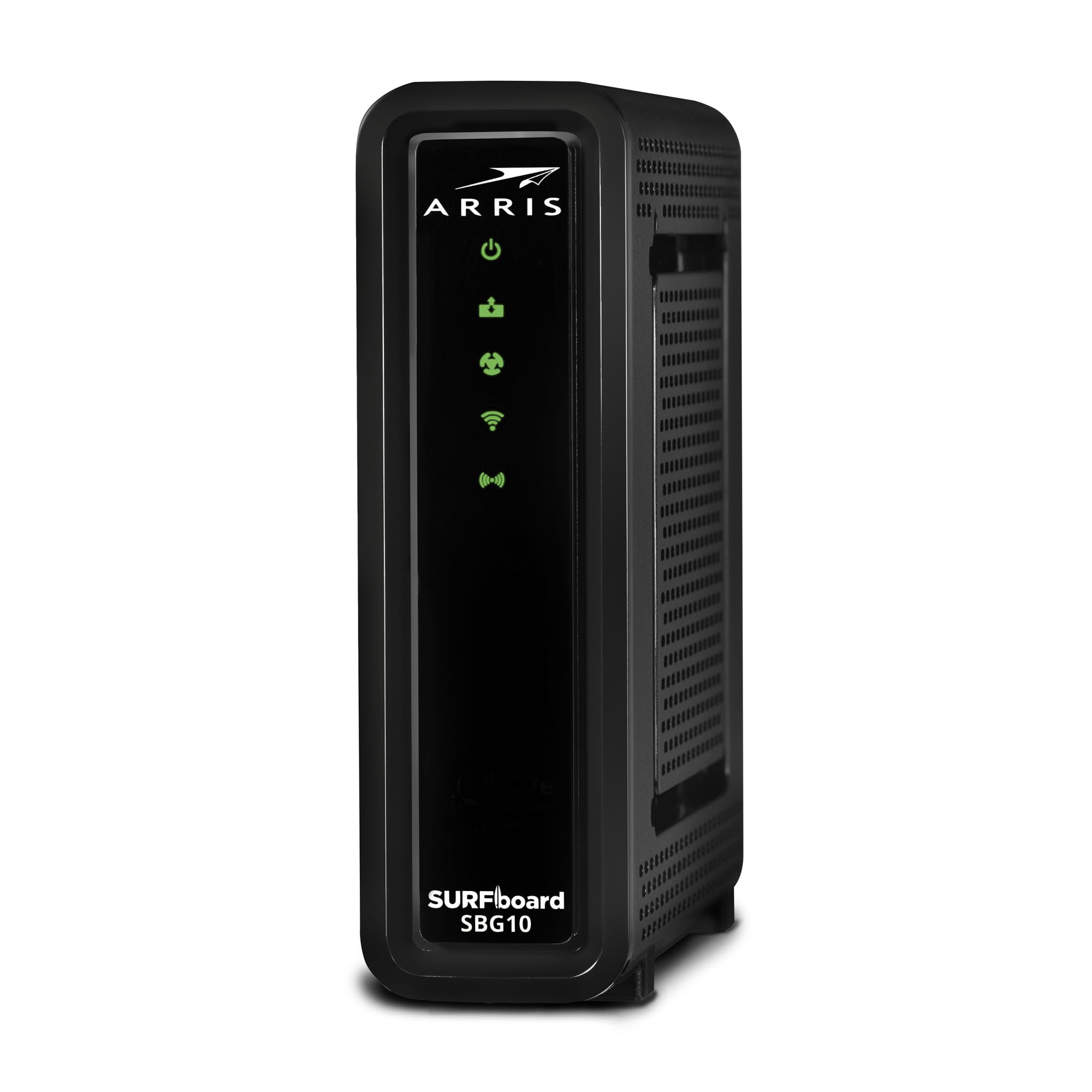 ARRIS SURFboard SBG10 DOCSIS 3.0 16 x 4 Gigabit Cable Modem & AC1600 Wi-Fi Router , Comcast Xfinity, Cox, Spectrum, 400 Mbps Max Internet Speeds