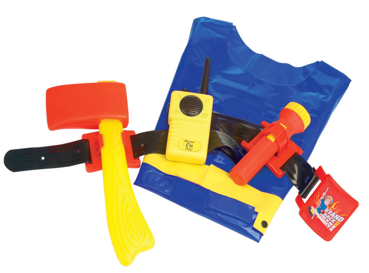 Character OptionsFireman Sam Utility Belt Set role play toy with working torch, walkie talkie, axe, utility belt & firefighters jacket for imaginative firefighters