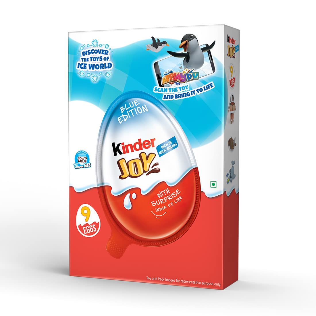 Kinder Joy Surprise Gift Pack Blue T9, Chocolate, 300 grams