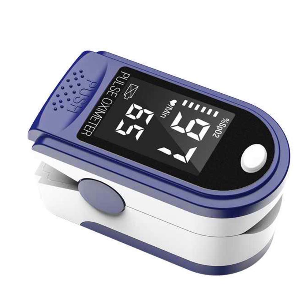 Baggra Portable Fingertip Oximeter L-Ed Display Blood Pulse Rate Monitor For Family Travel (Blue)