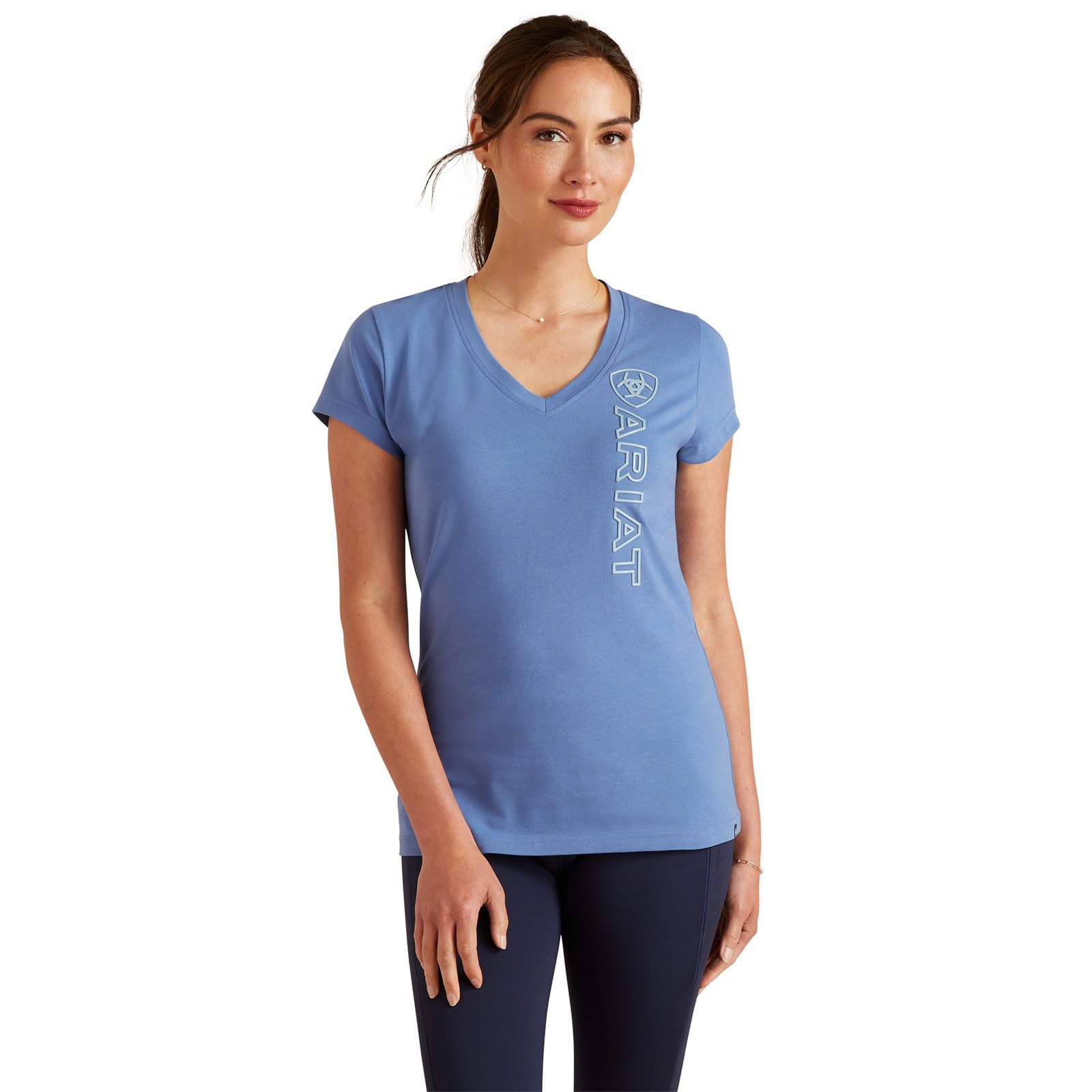 ARIATWomen's Vertical Logo V T-Shirt Vertical Logo V T-Shirt