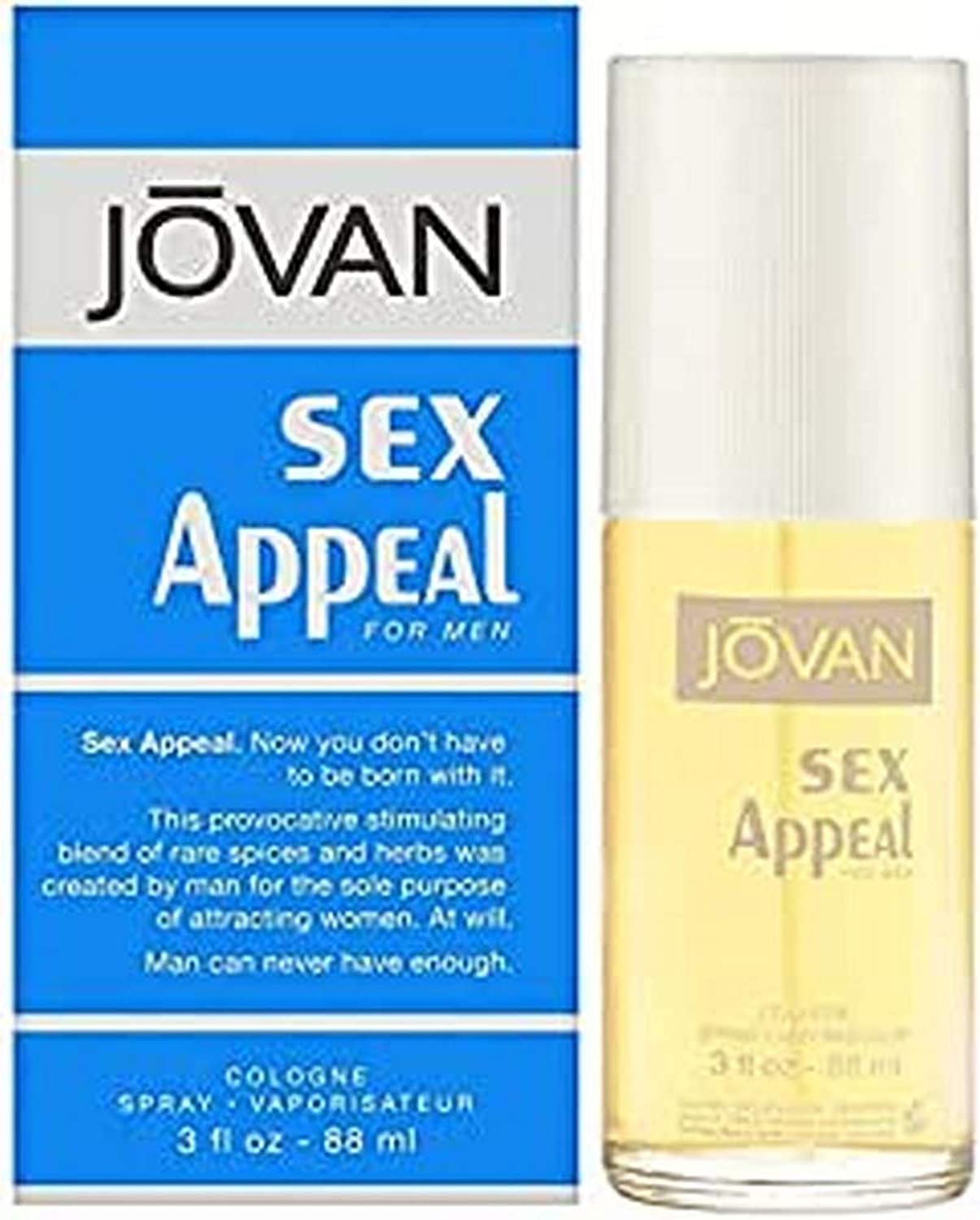 Jovan Sex Appeal Eau De Cologne for Men, 88 ml