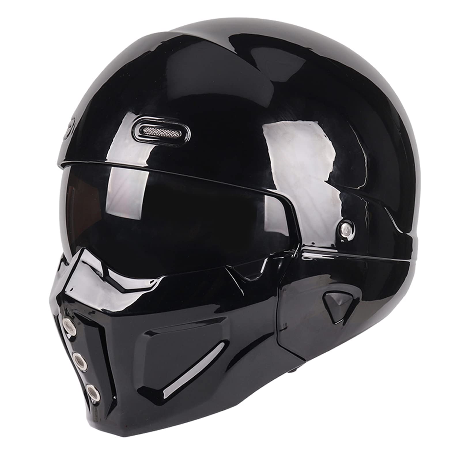 Woljay Open Face Full face Helmet Motorcycle Modular Helmets for Unisex-Adult Street Bike Cruiser Scooter DOT Approved