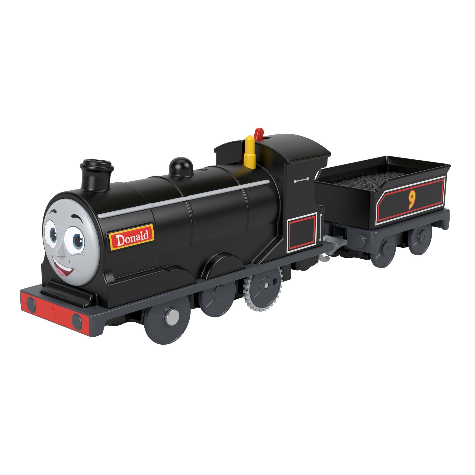 Thomas & Friends Motorized Toy Train Donald Battery-Powered Engine with Cargo Car for Preschool Kids Ages 3+ years, JBW21