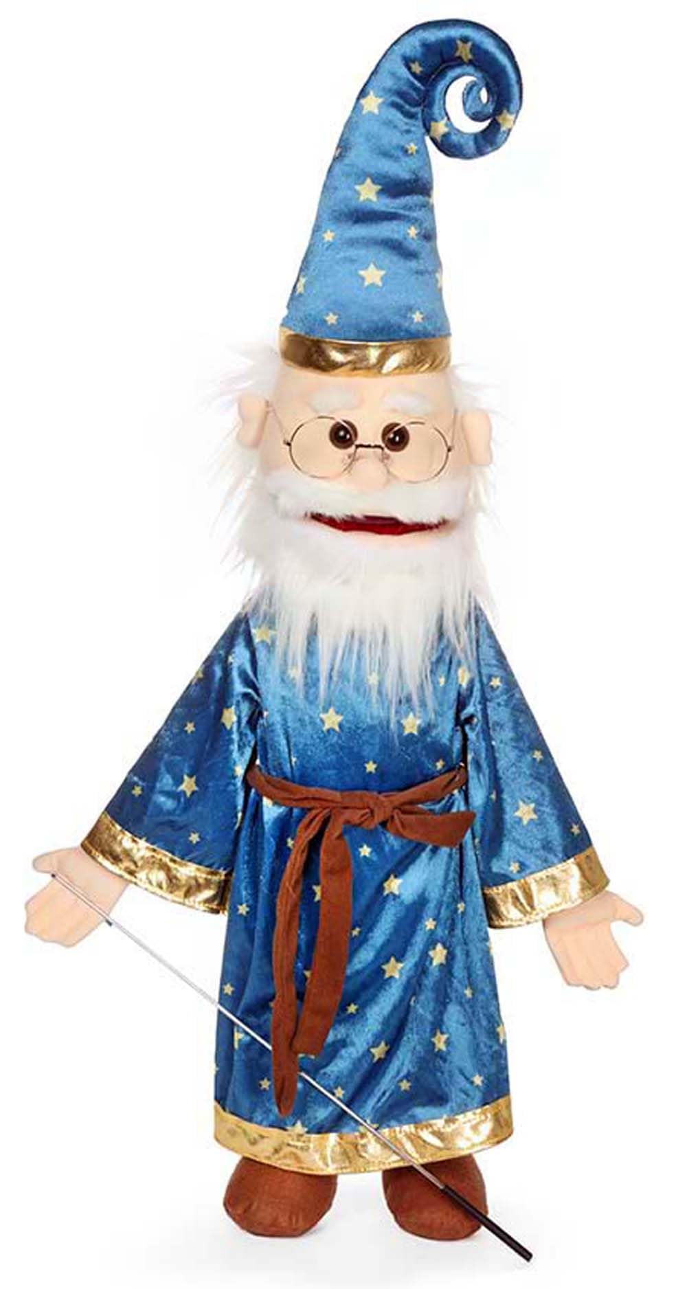 25" Wizard w/Glasses, Full Body, Ventriloquist Style Puppet