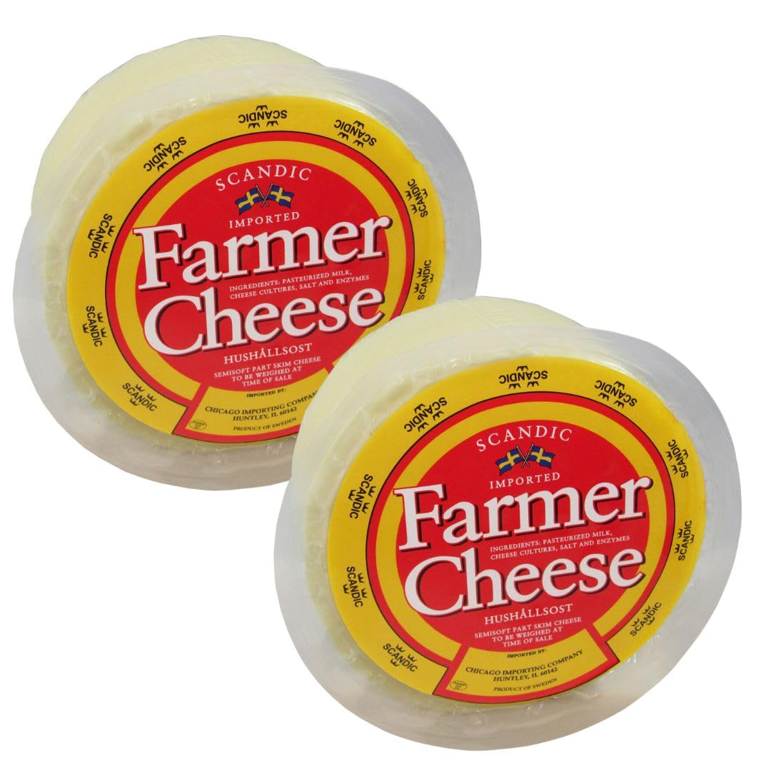 Scandic Farmer Cheese, 2lb Wheel (Pack of 2)