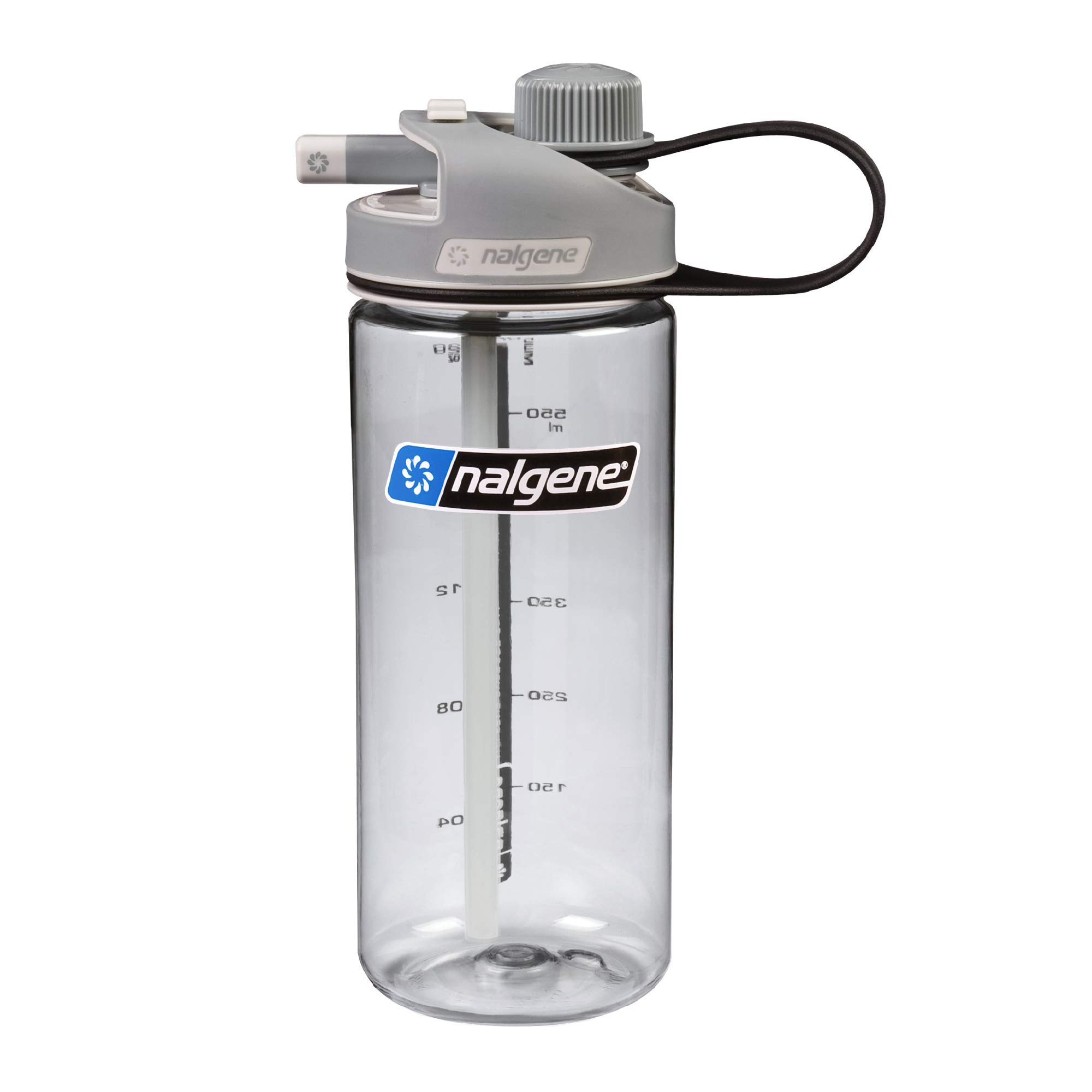 Nalgene Sustain Tritan BPA-Free MultiDrink Water Bottle Made with Material Derived from 50% Plastic Waste, 20 OZ, Clear