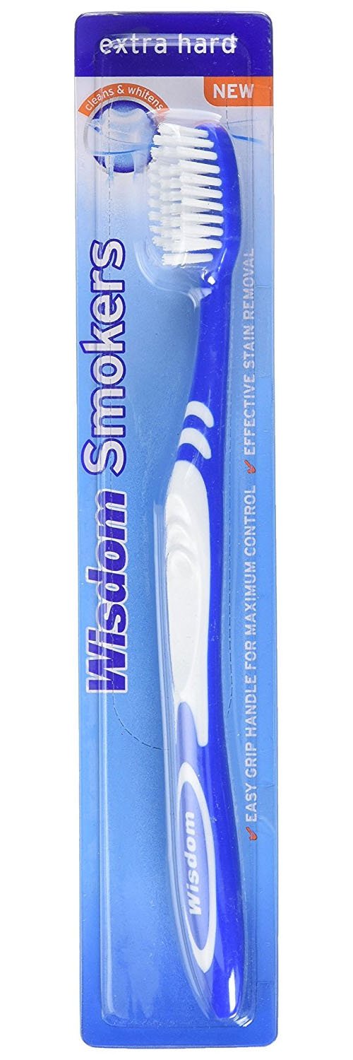 WisdomSmokers Toothbrush - Extra Hard - ( Color May Vary )