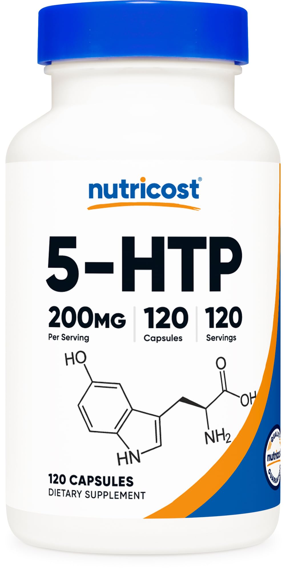 Nutricost 5-Htp 200Mg, 120 Veggie Capsules - Gluten Free & Non-Gmo