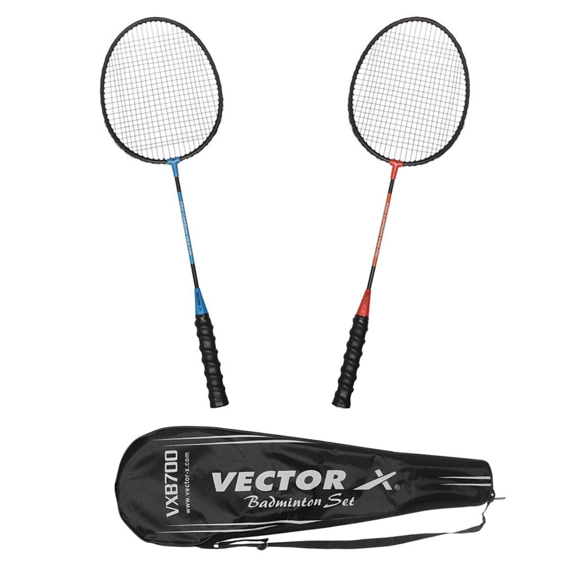 Vector X VXB-700 Set of 2 Badminton Racquets (Multicolor)