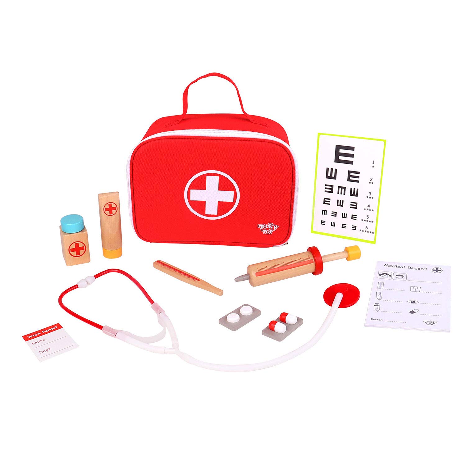 Other 921 TKC567 EA Wooden Medical Set (EXP), Various, Little Doctor's Bag