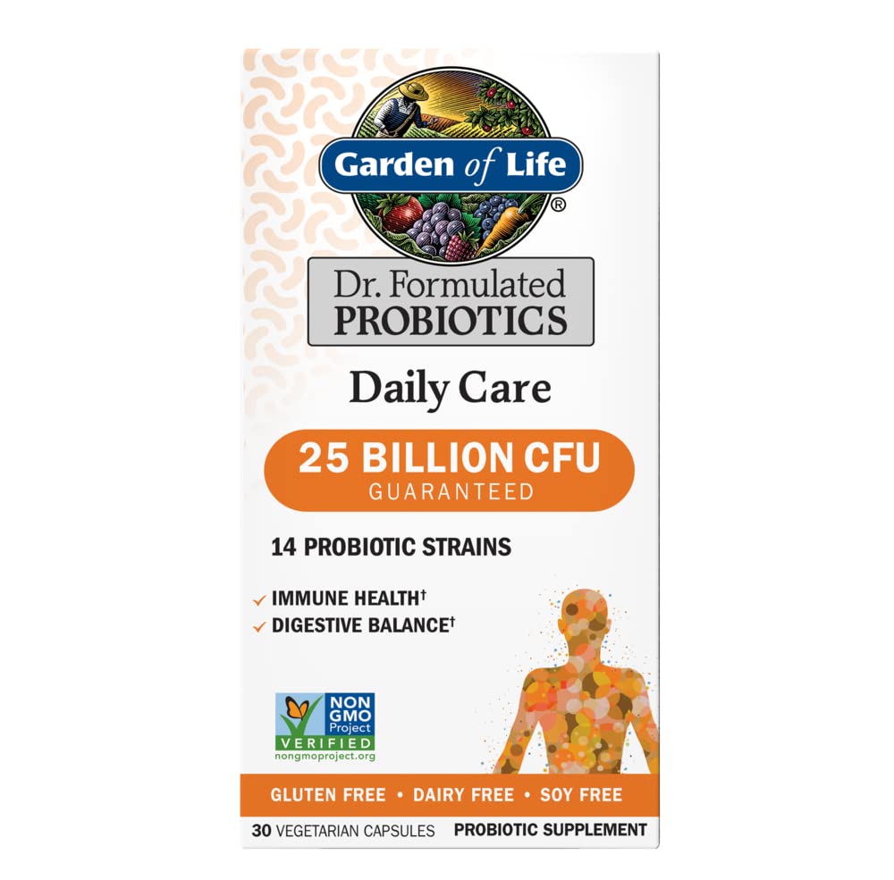 Garden of Life Dr. Formulated Daily Care Probiotics, 25 Billion CFU, 30 Ct