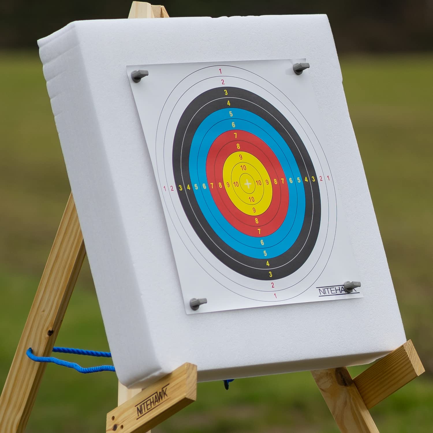 NITEHAWK60x60cm Archery Self Healing Foam Target Board + 20 Paper Faces