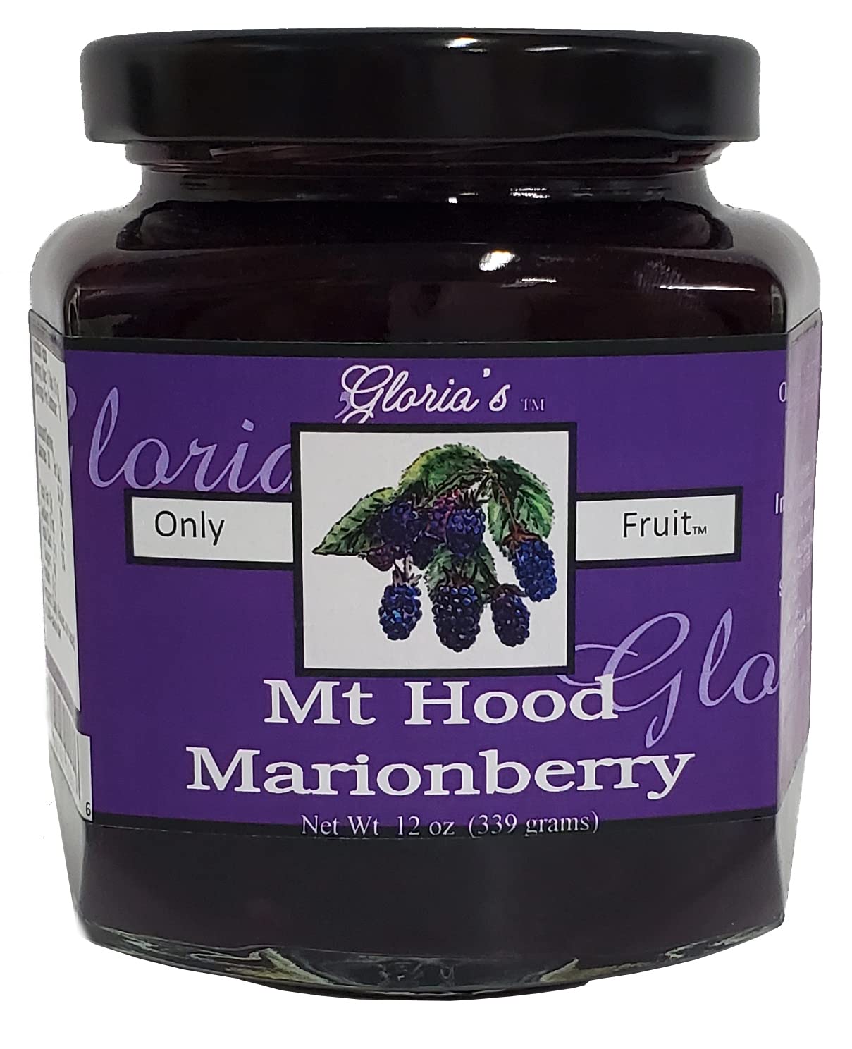 Mt. Hood Marion Berry Jam By Gloria's Gourmet: (12 Oz. Jar)