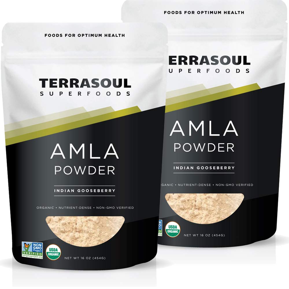 Terrasoul Superfoods Organic Amla Berry Powder (Amalaki), 2 Lbs - Rich in Antioxidant Vitamin C | Supports Immunity