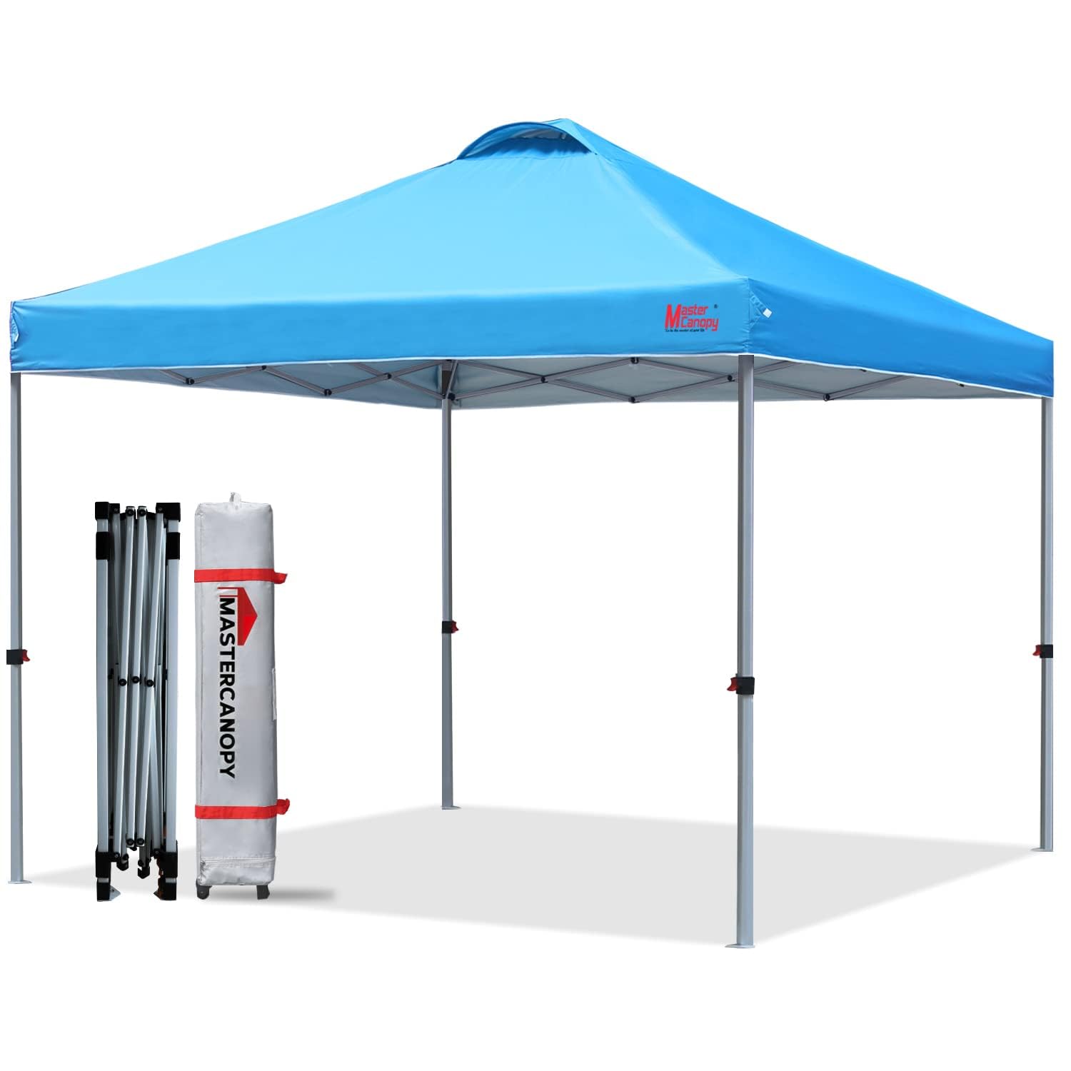 MasterCanopyPop-up Canopy Tent with Roller Bag (10x10, Sky Blue)