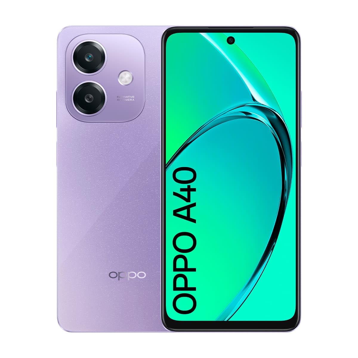 OPPOA40 8GB (4GB+4GB) 128GB Unlocked Smartphone 6.7" HD+ LCD Screen 50+2+8MP Camera Android 5100mAh Battery 45W Fast Charge Purple