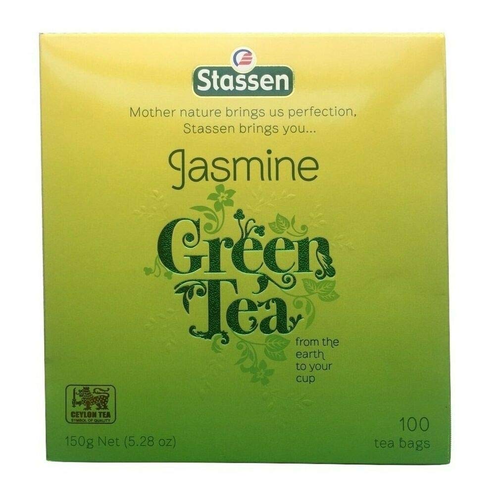 Stassen Pure Jasmine Green Tea, (Pack of 2) 100 Tea Bags