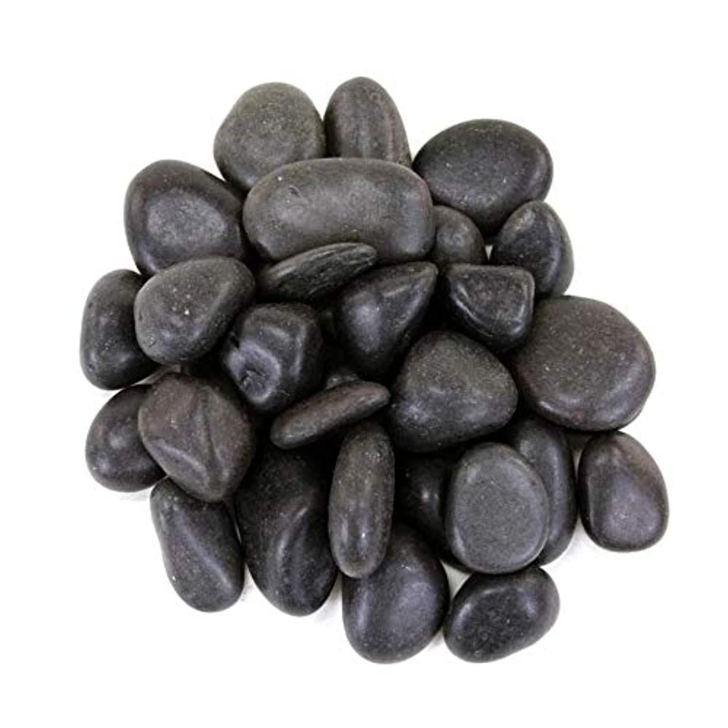 Lamac Crafts Pebbles Polished Large (Black) - 10kg